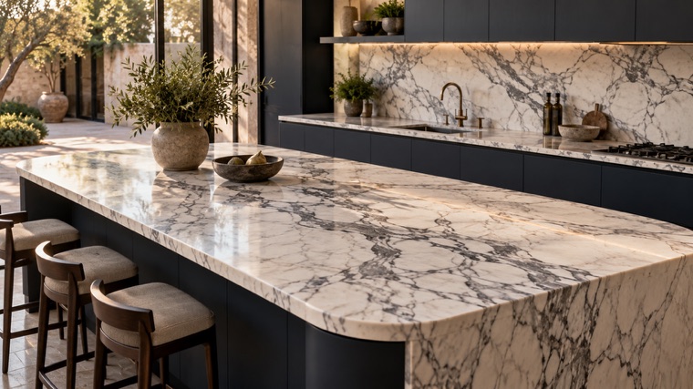 Arabescato Corchia marble island