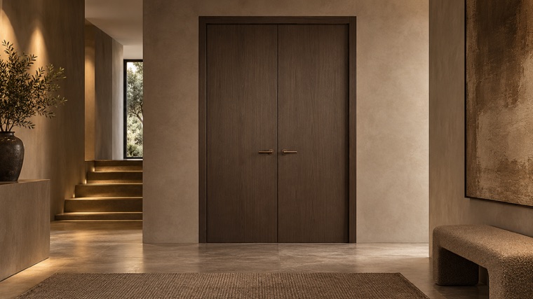 Dark oak double doors