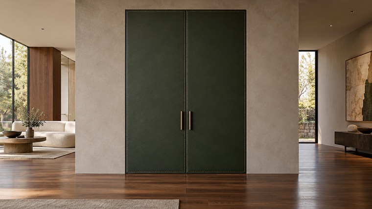 Flush double doors