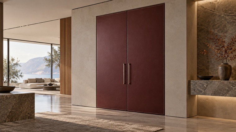 Flush double doors