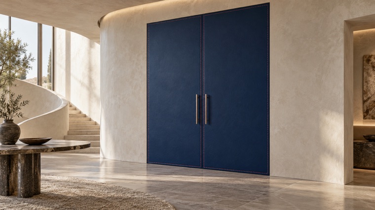 Flush double doors