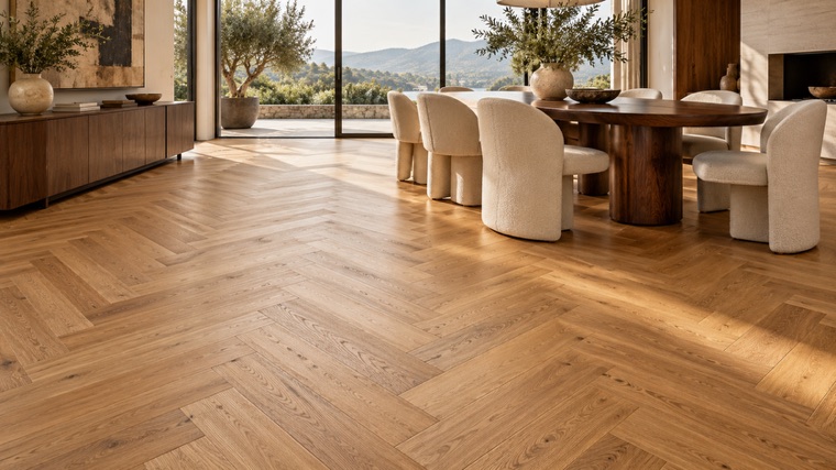 Engineered oak floor