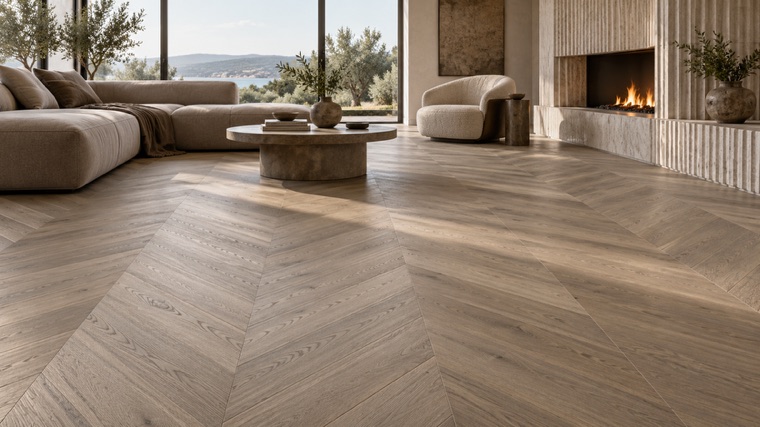 Engineered oak floor