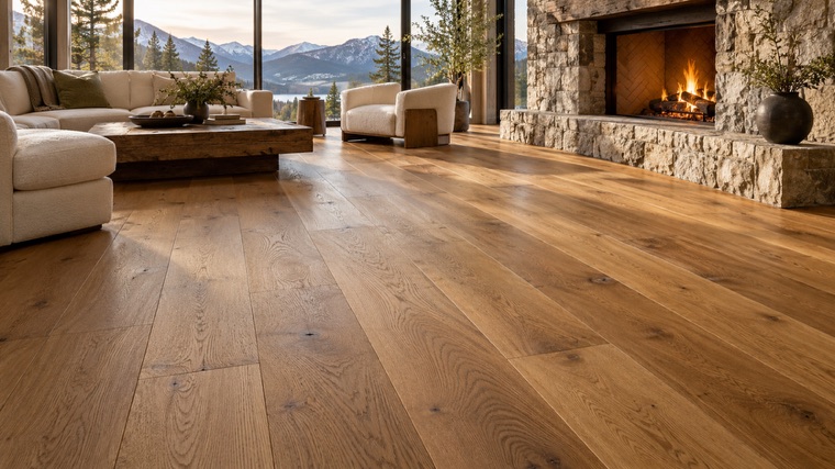 Engineered oak floor