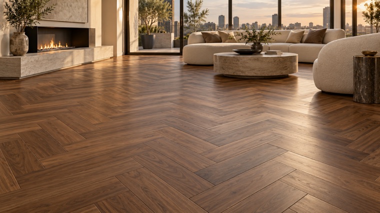 Engineered oak floor