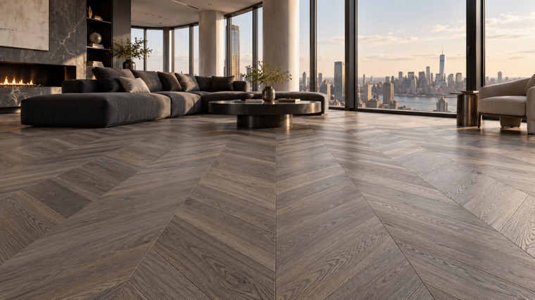 Engineered oak floor