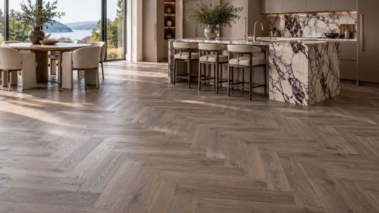 Engineered oak floor