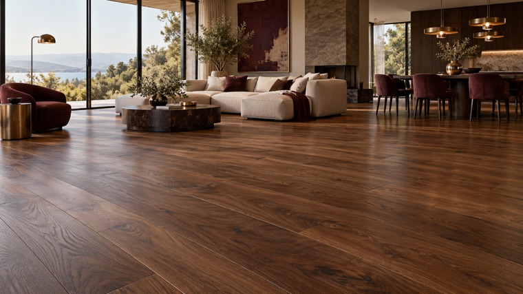 Engineered oak floor