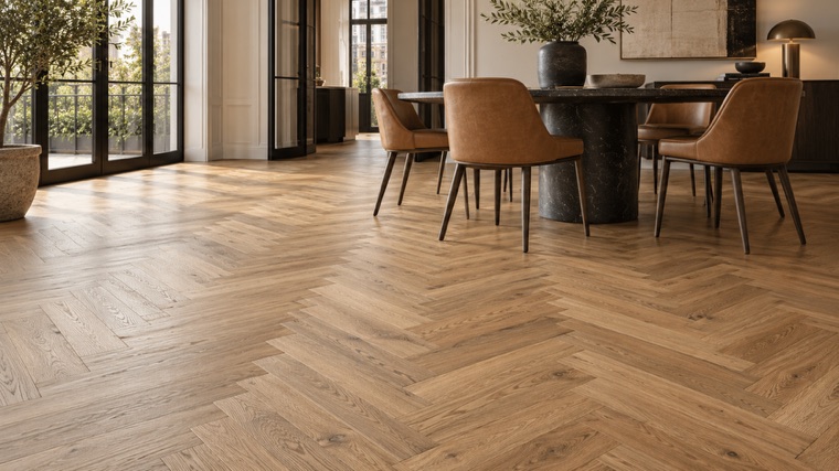 Engineered oak floor