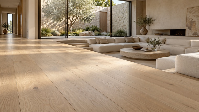Engineered oak floor