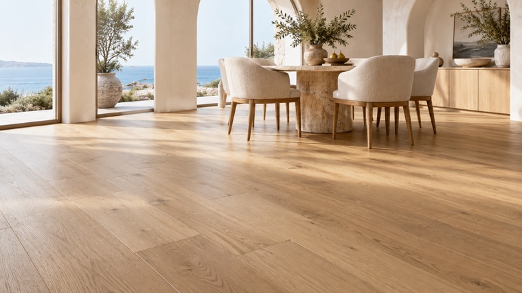 Engineered oak floor