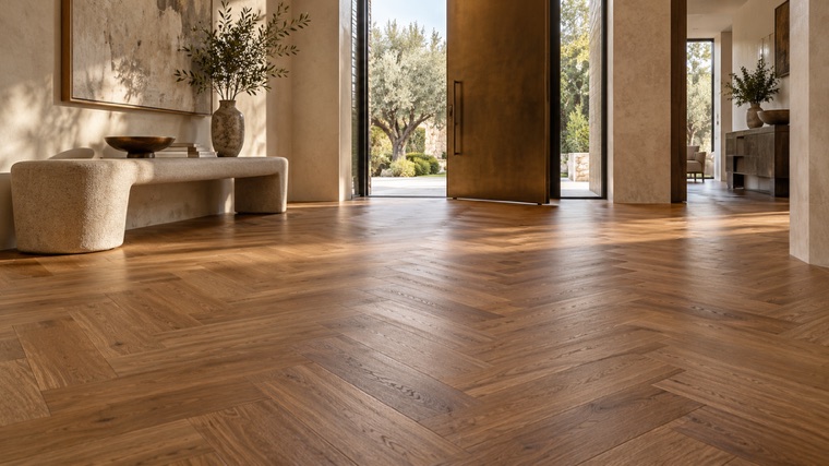 Engineered oak floor
