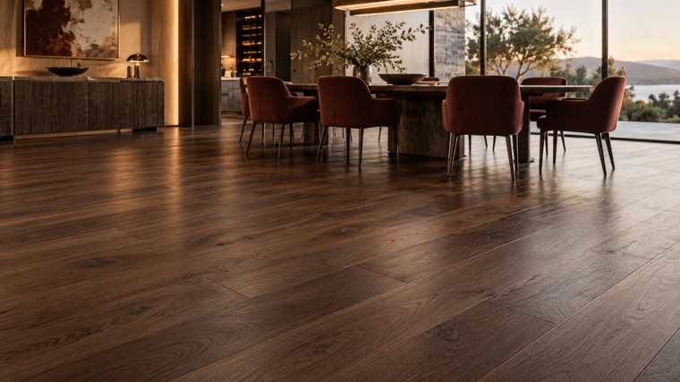 Engineered oak floor