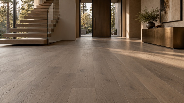 Engineered oak floor