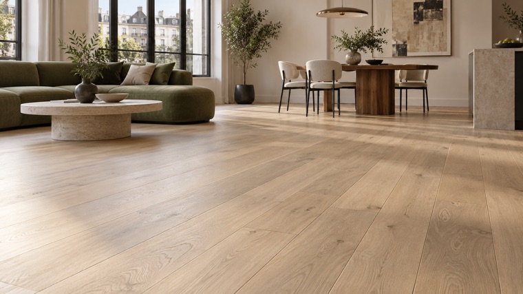 Engineered oak floor