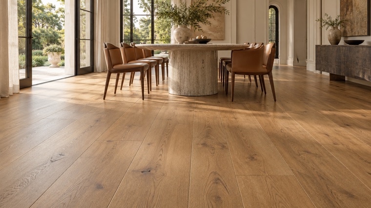 Engineered oak floor