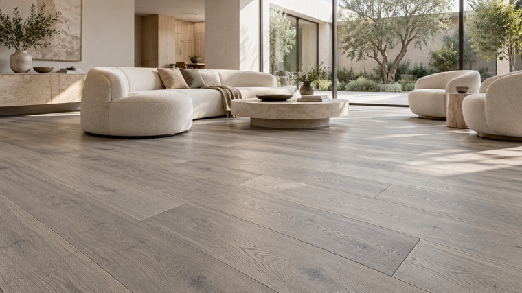 Engineered oak floor