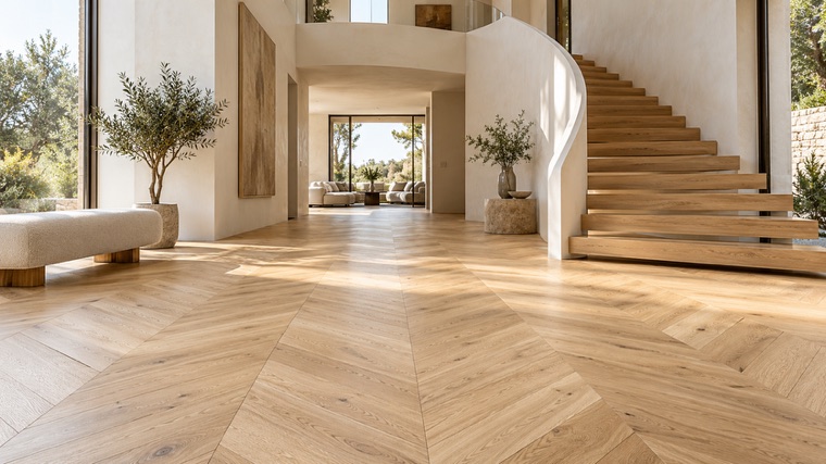 Engineered oak floor