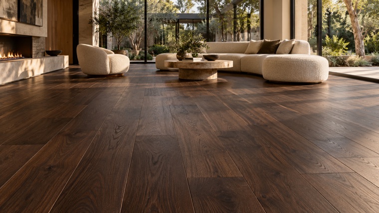 Engineered oak floor