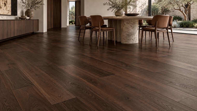 Engineered oak floor