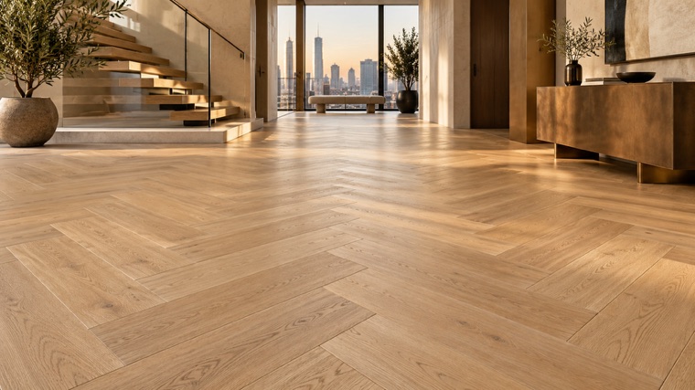 Engineered oak floor