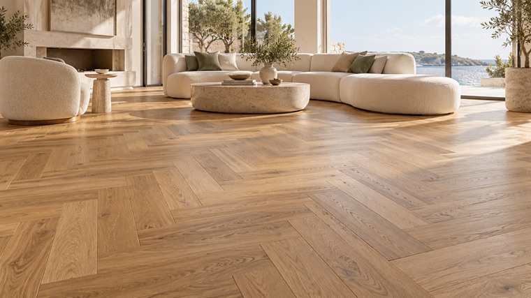 Engineered oak floor