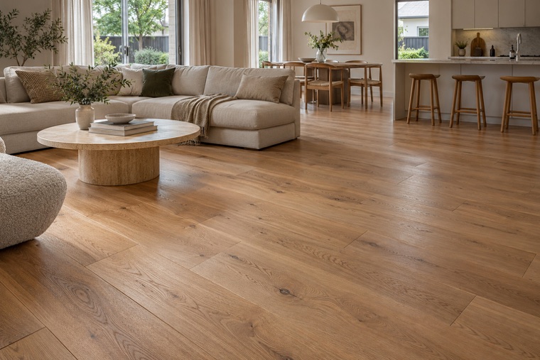 Honey Oak in a Scandinavian Apartment