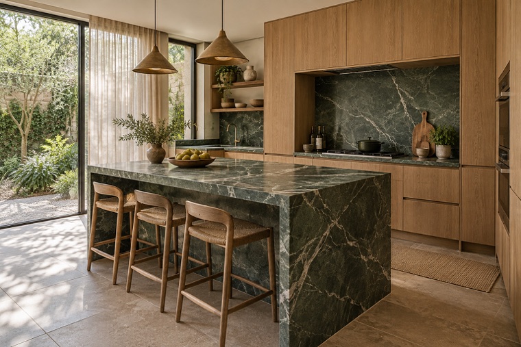 Stone island kitchen
