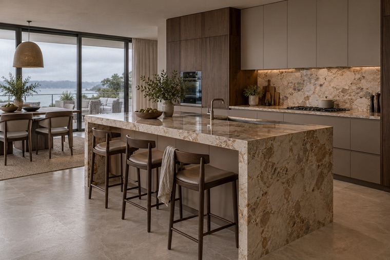 Stone island kitchen