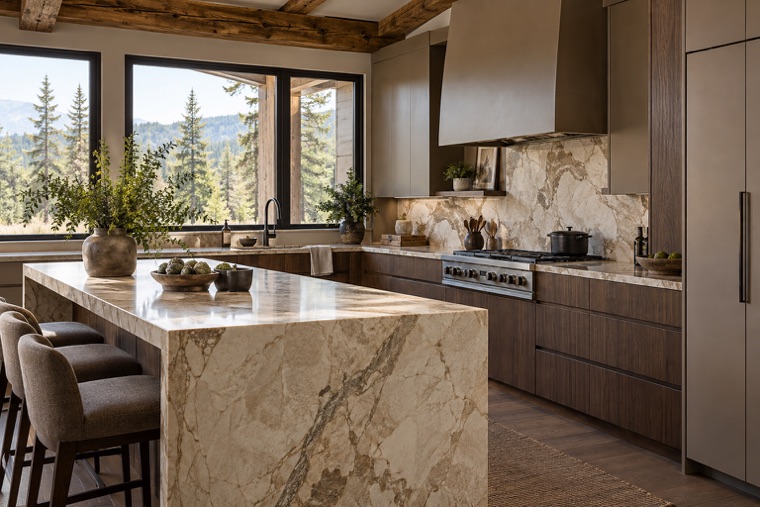 Stone island kitchen