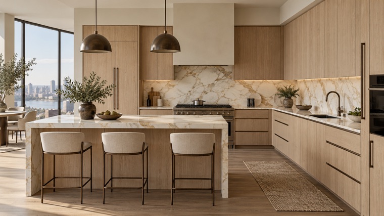 Light oak kitchen