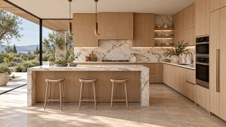 Light oak kitchen