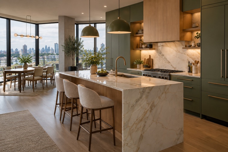 Stone island kitchen