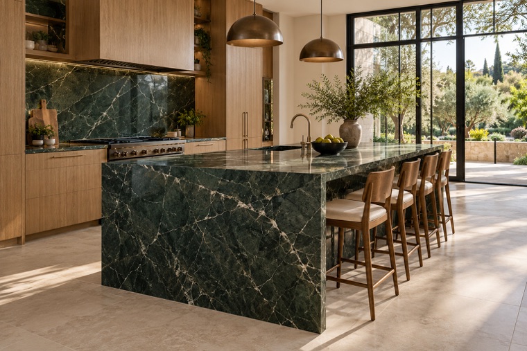 Porcelain slab interior