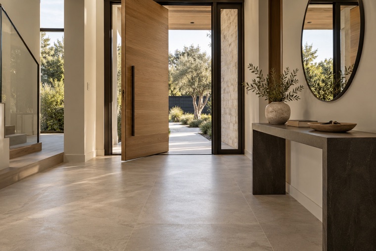 Porcelain slab interior