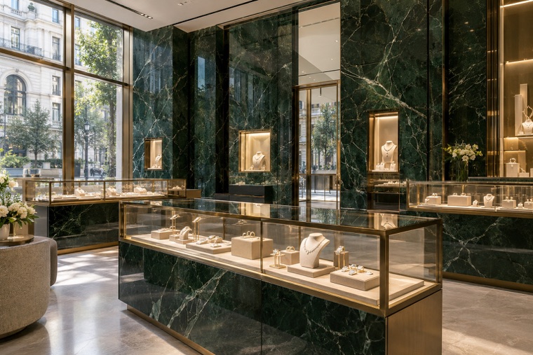 Porcelain slab interior
