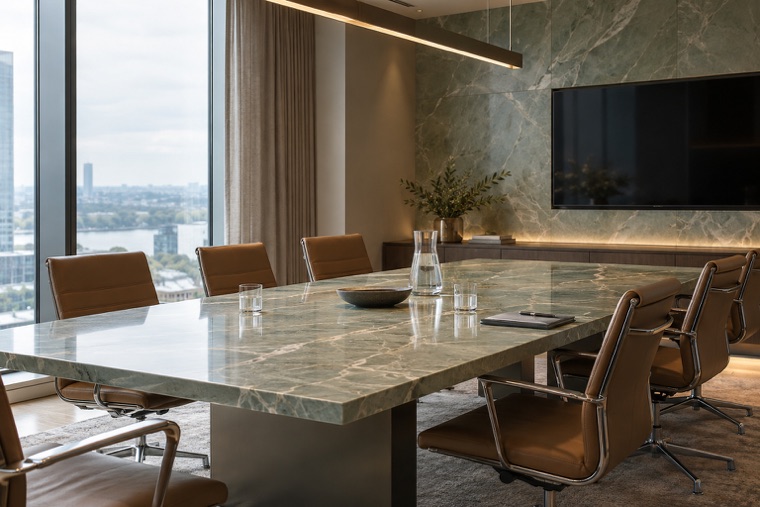 Porcelain slab interior