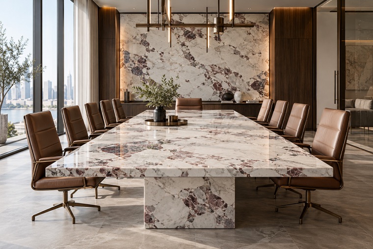 Porcelain slab interior