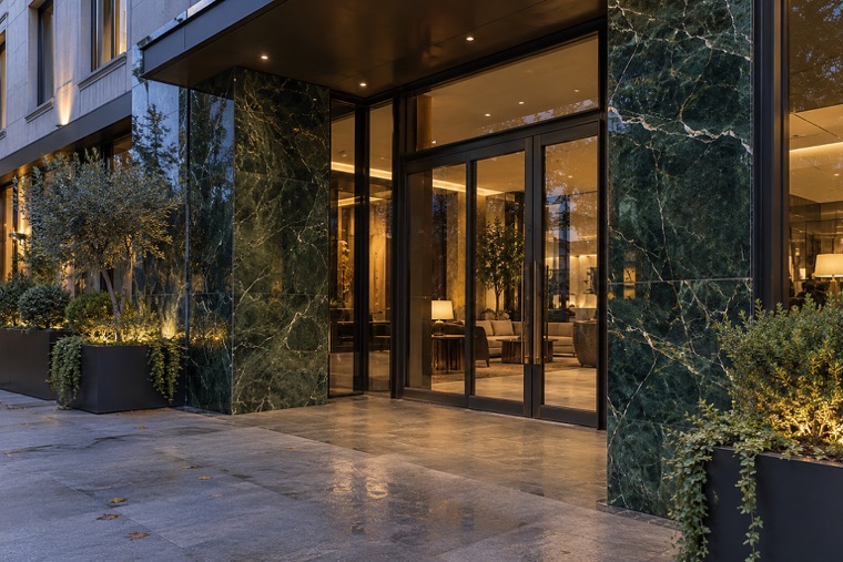 Porcelain slab interior