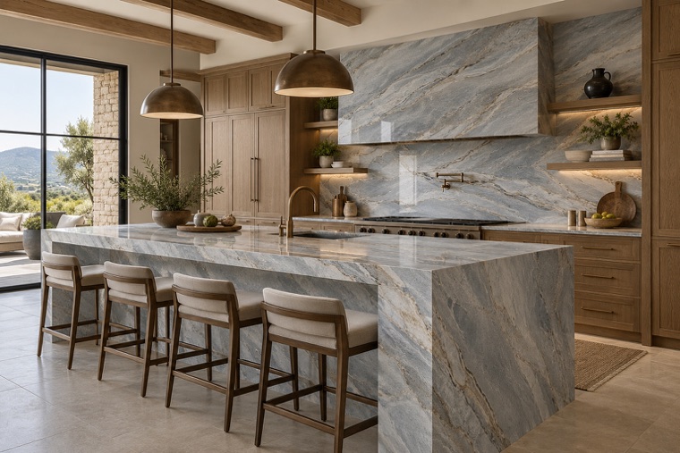 Porcelain slab interior