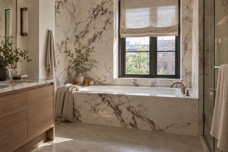 Porcelain slab interior