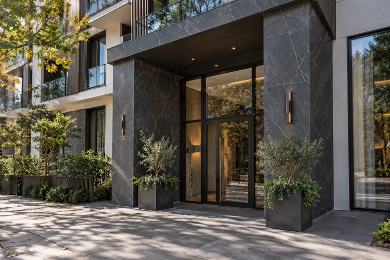 Porcelain slab interior