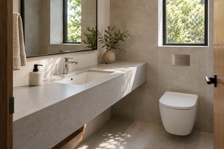Porcelain slab interior