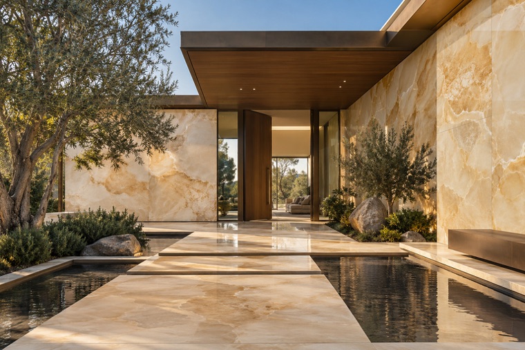 Porcelain slab interior
