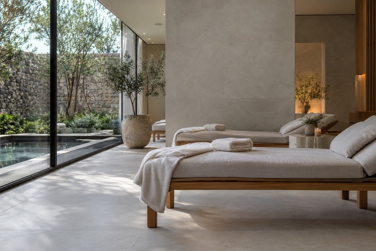 Porcelain slab interior
