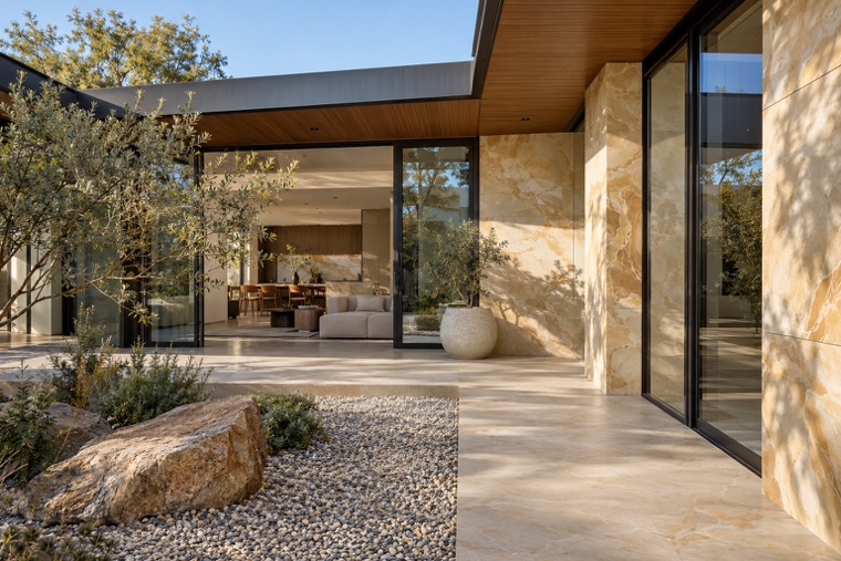 Porcelain slab interior