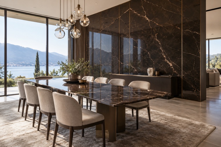 Porcelain slab interior