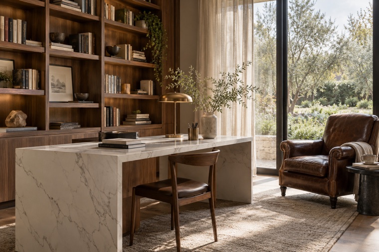 Porcelain slab interior