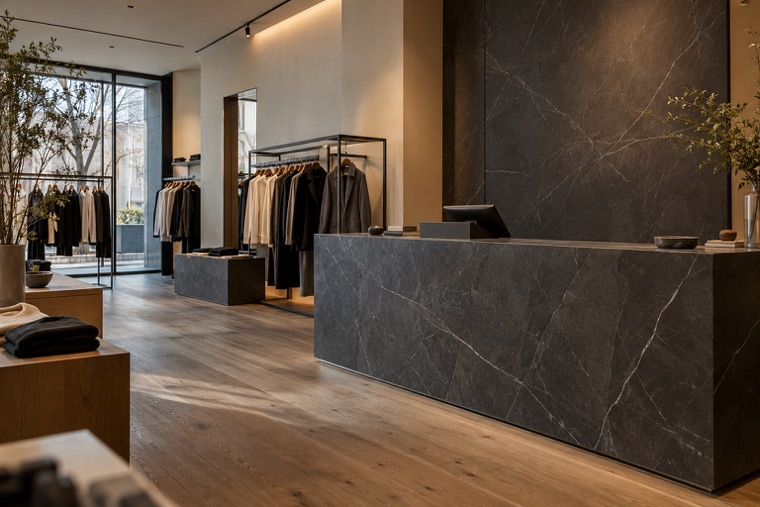 Porcelain slab interior