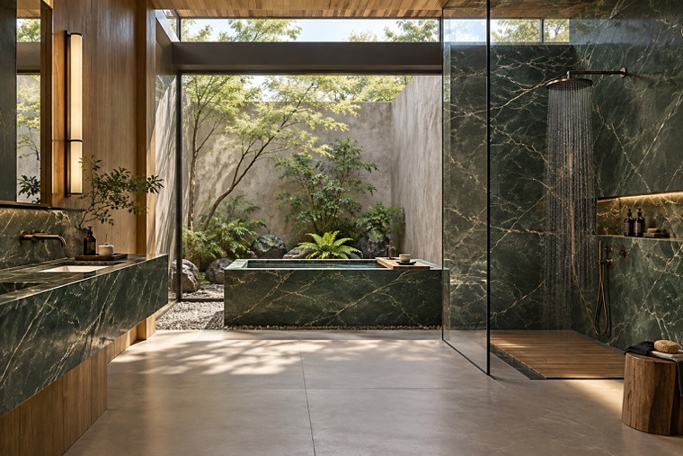 Porcelain slab interior